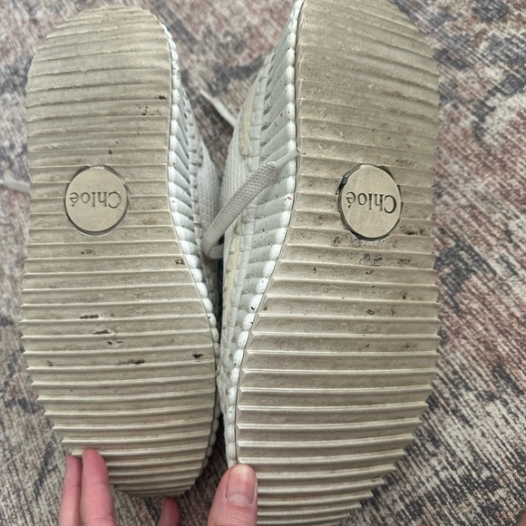 Chloe white and beige nama sneaker - Picture 5 of 7